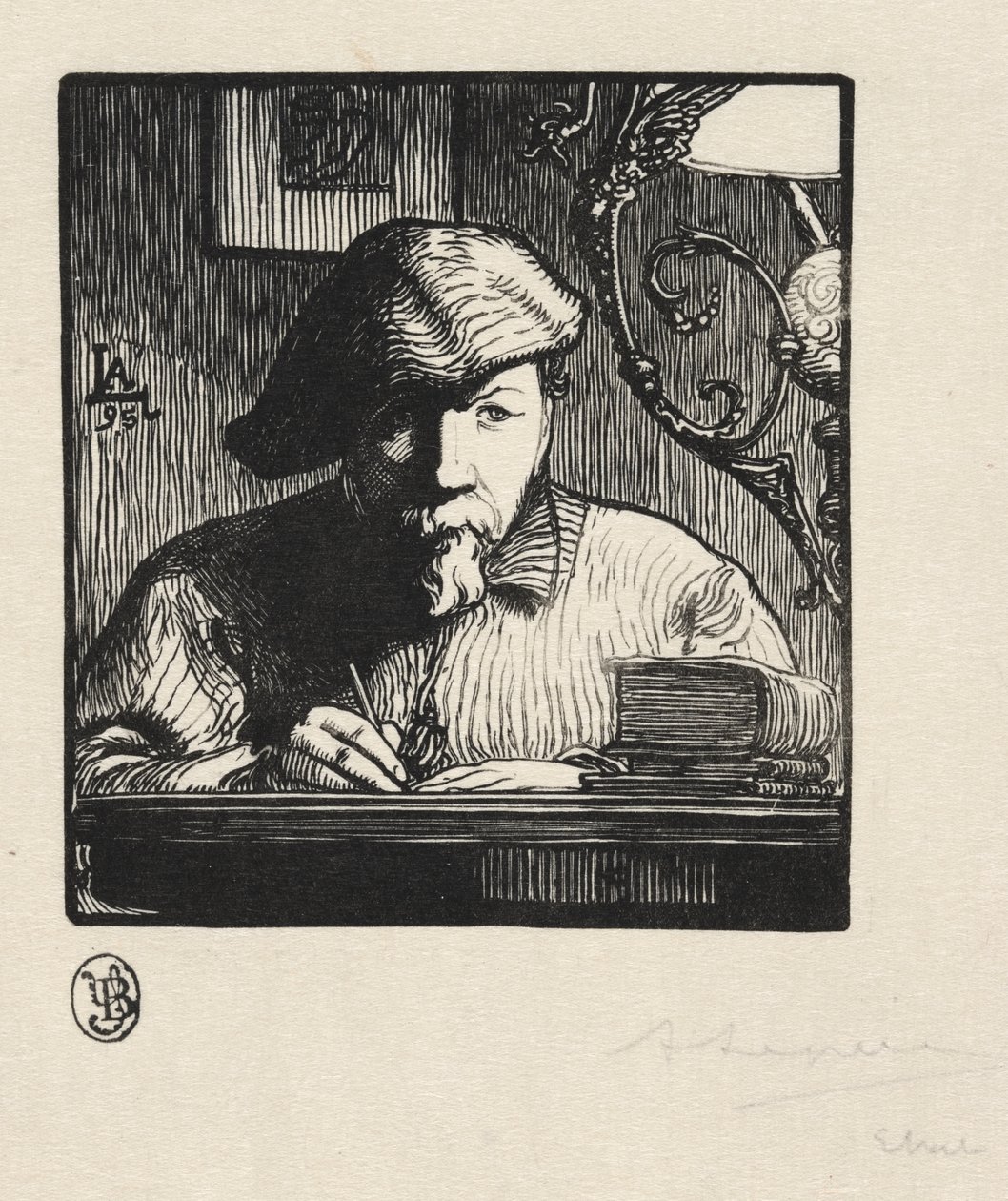 Självporträtt av Auguste Louis Lepère