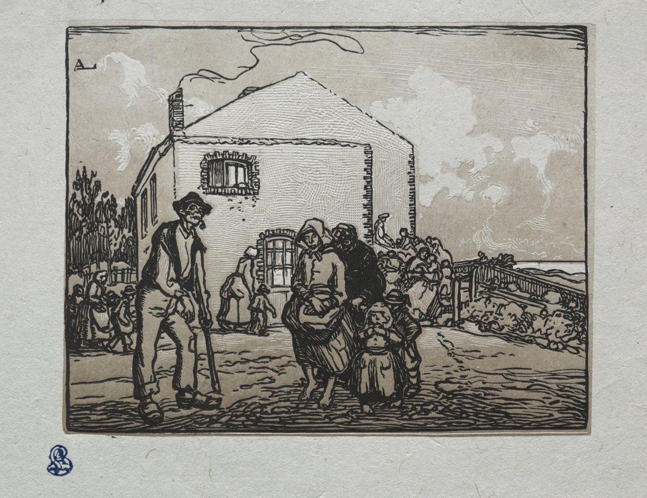Tiggarna i sista huset av Auguste Louis Lepère
