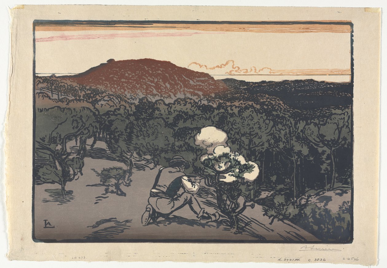 Tjuvskytten, Saint Jean de Monts sanddyner av Auguste Louis Lepère