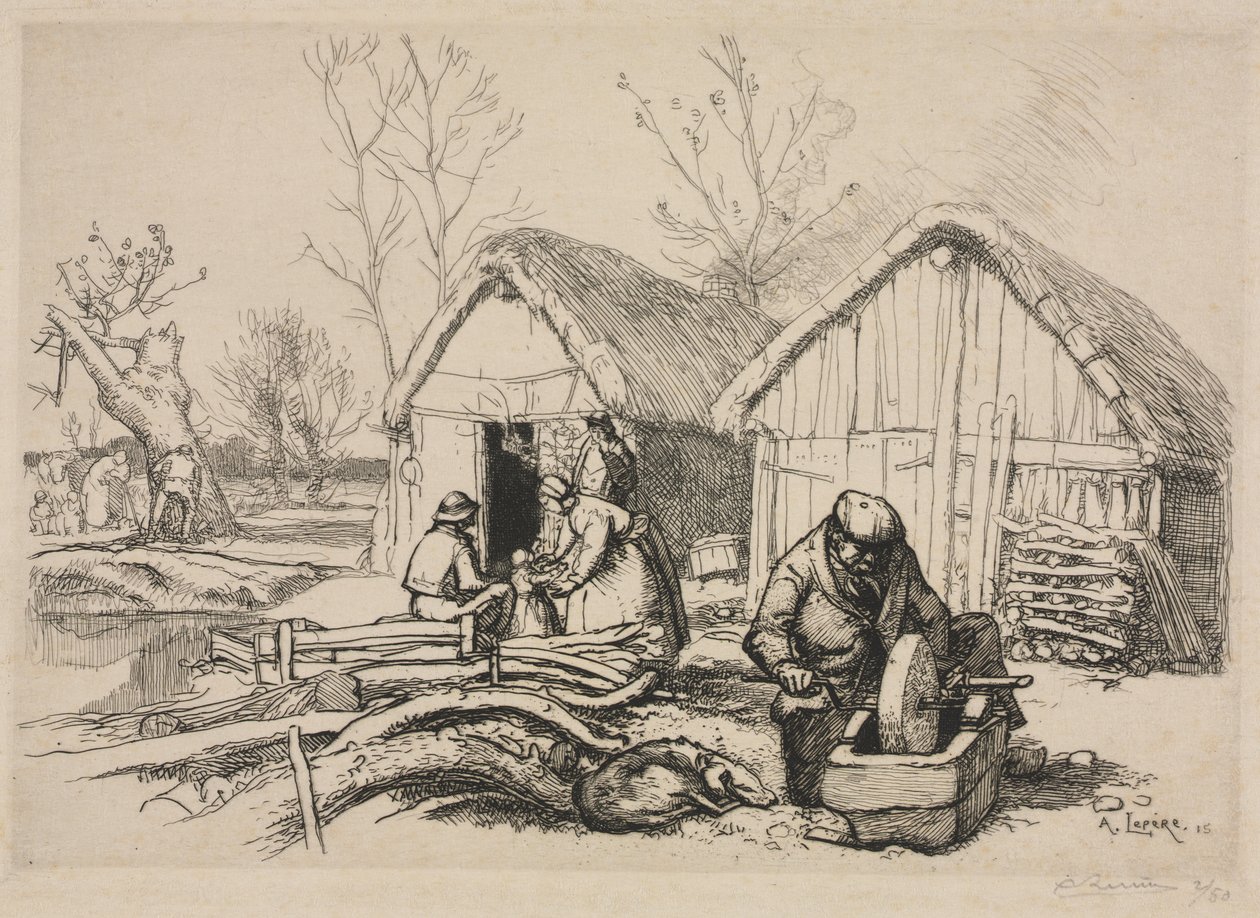 Vedhuggarens hus (Vendée) av Auguste Louis Lepère