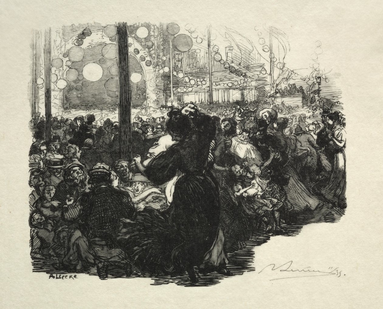 14 juli, Rue de Belleville, 10.00 av Auguste Louis Lepère