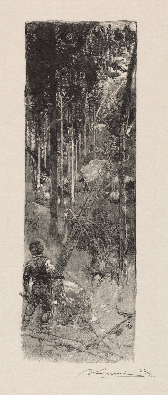 Avverkning av tallar av Auguste Louis Lepère