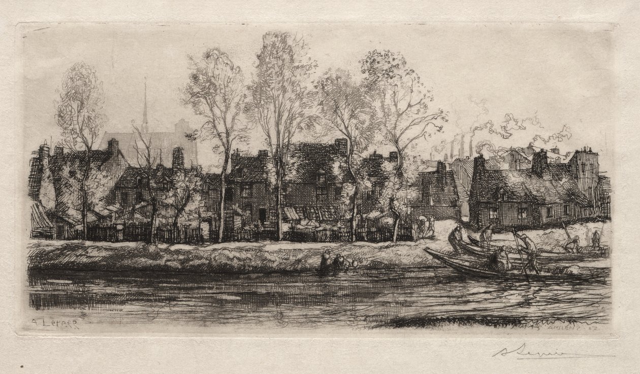 Amiens, Sommes stränder av Auguste Louis Lepère
