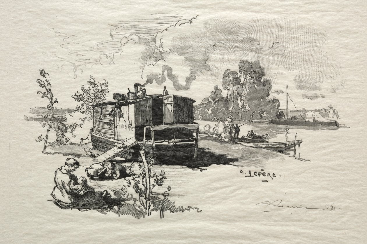 Bostadsbåt av Auguste Louis Lepère