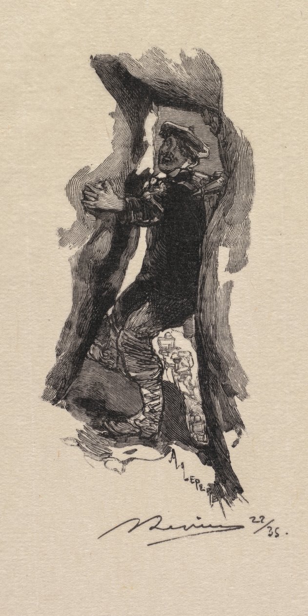 Fontainebleau Forest: Pass of the Seven Caverns av Auguste Louis Lepère