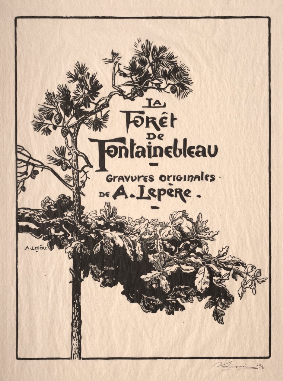 Fontainebleau: Frontispiece
 av Auguste Louis Lepère