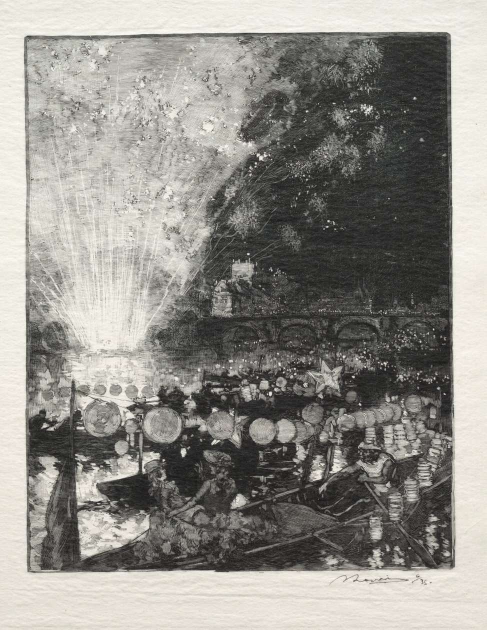 Venetianskt parti av Auguste Louis Lepère