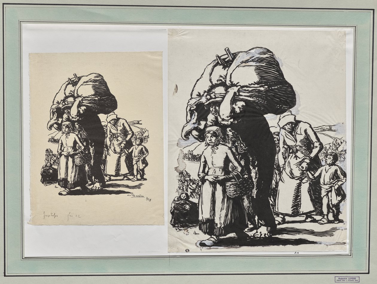 Flyktingar av Auguste Louis Lepère