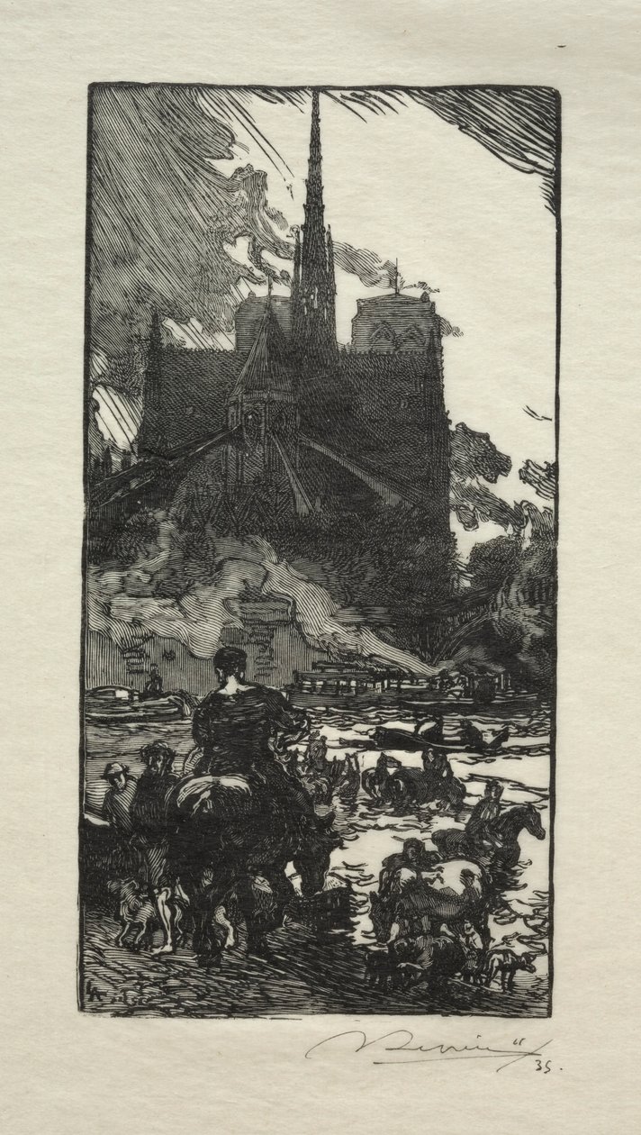 LAbreuvoir vid Point St. Louis. av Auguste Louis Lepère