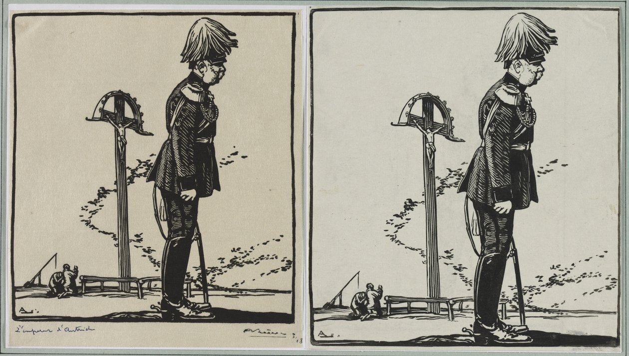 Kejsaren av Österrike, 1914. av Auguste Louis Lepère