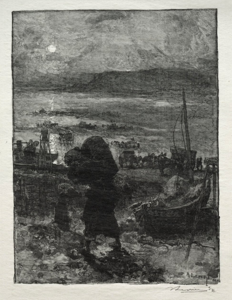 Skörden av sand. av Auguste Louis Lepère