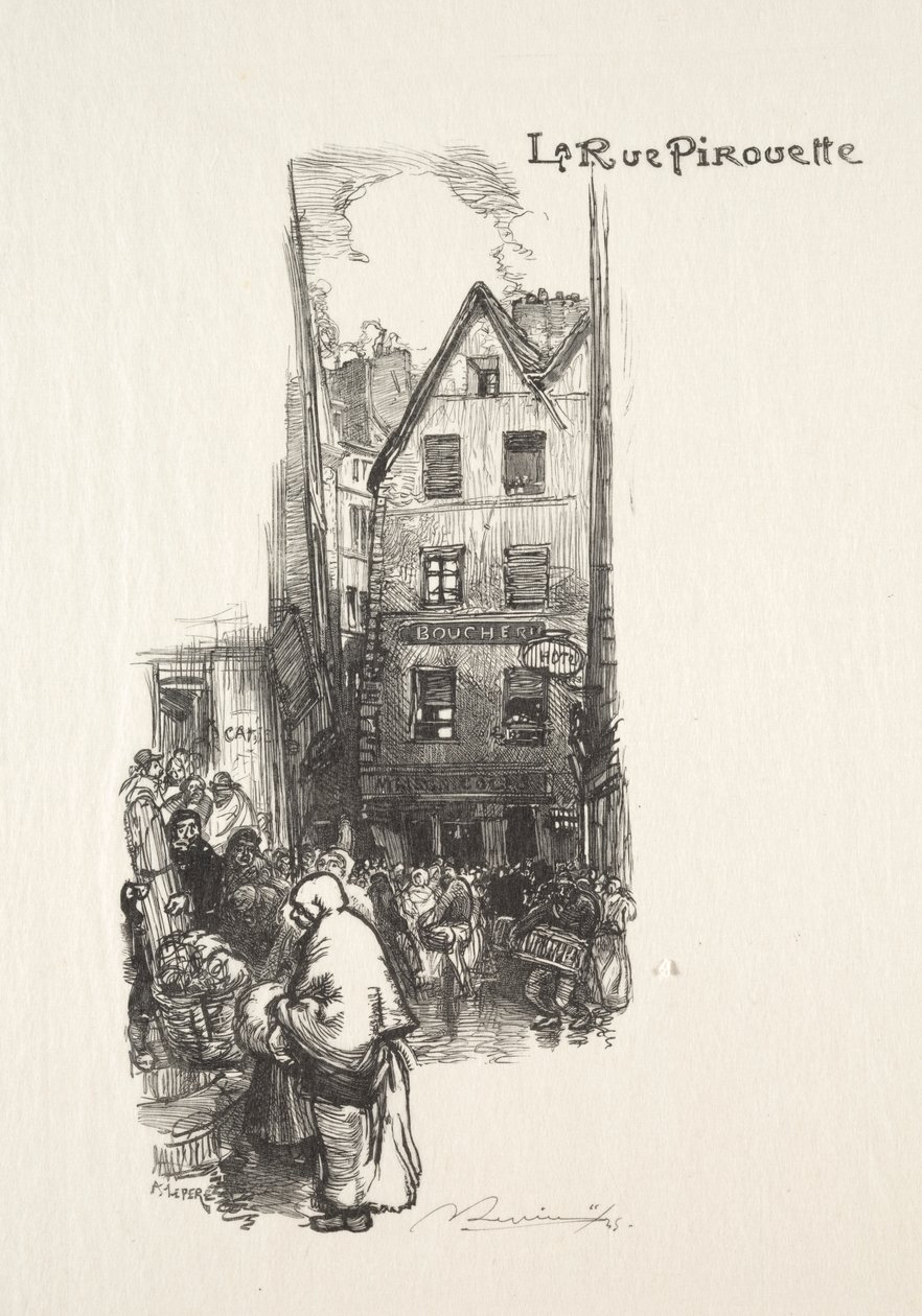 Piruettgatan av Auguste Louis Lepère