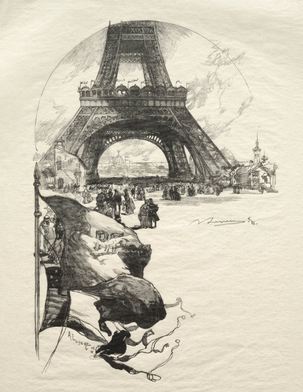 Eiffeltornet av Auguste Louis Lepère