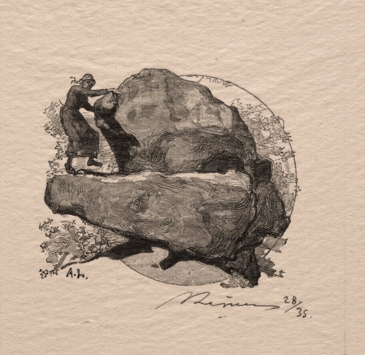 Den darrande stenen av Auguste Louis Lepère
