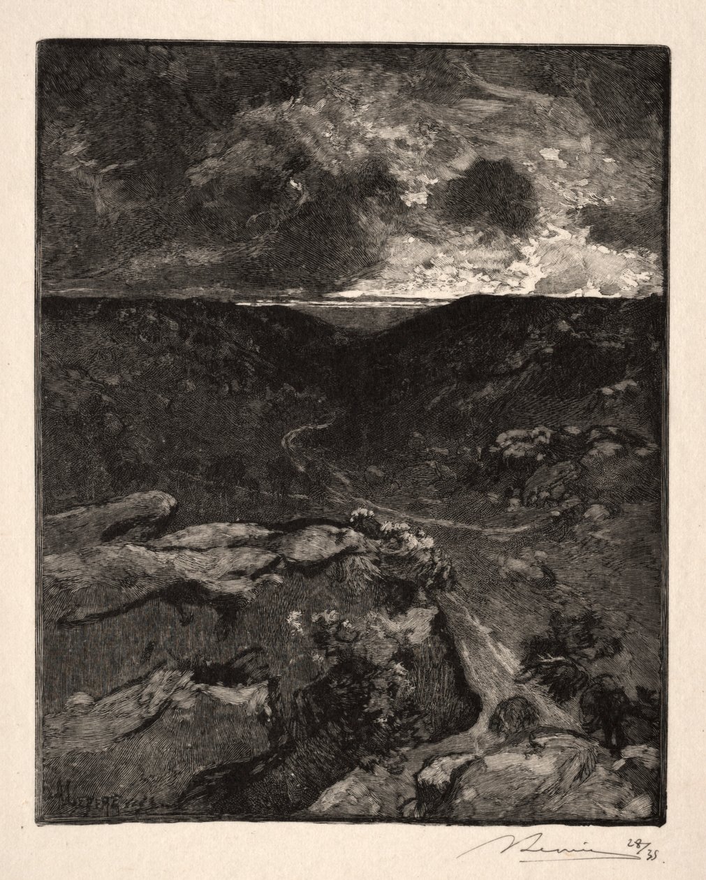 Francharddalen. av Auguste Louis Lepère