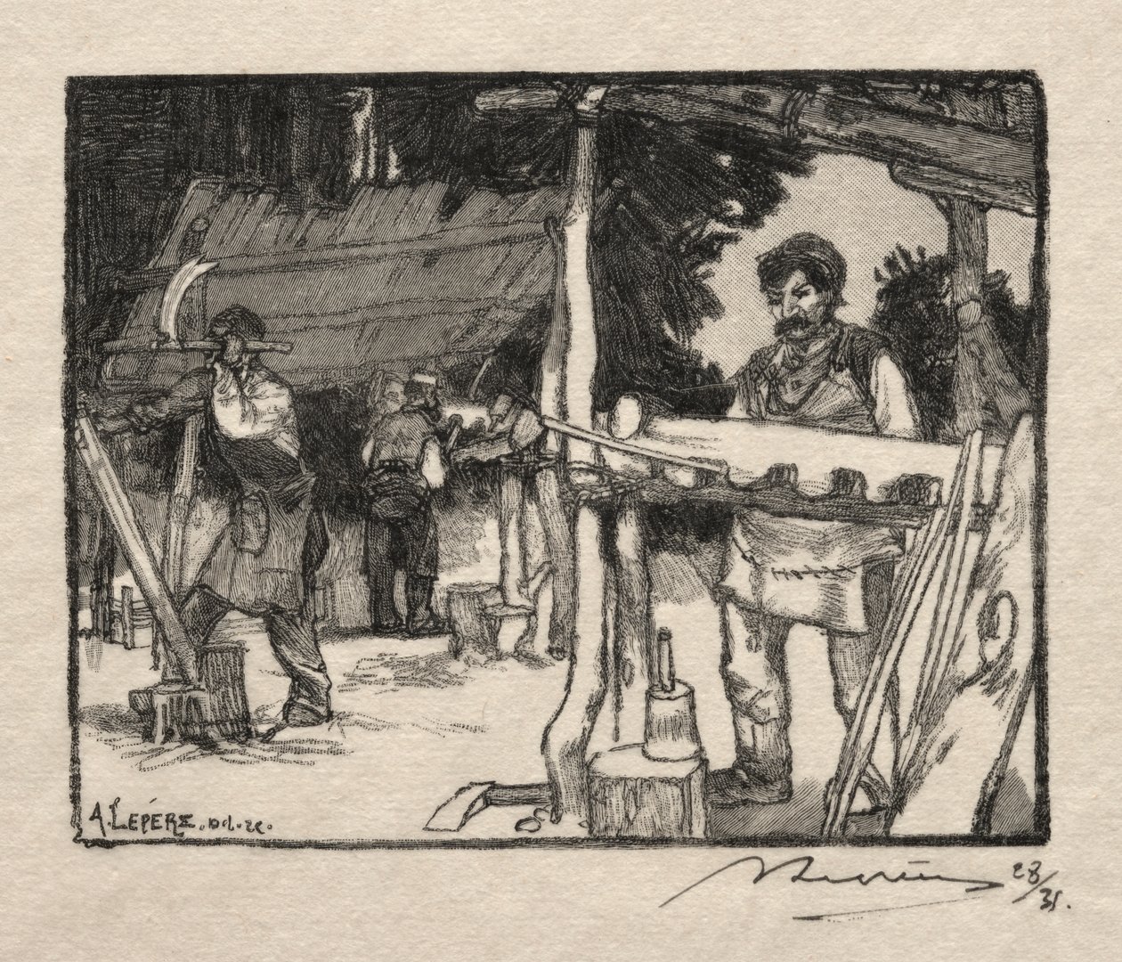 Lamellmakaren av Auguste Louis Lepère