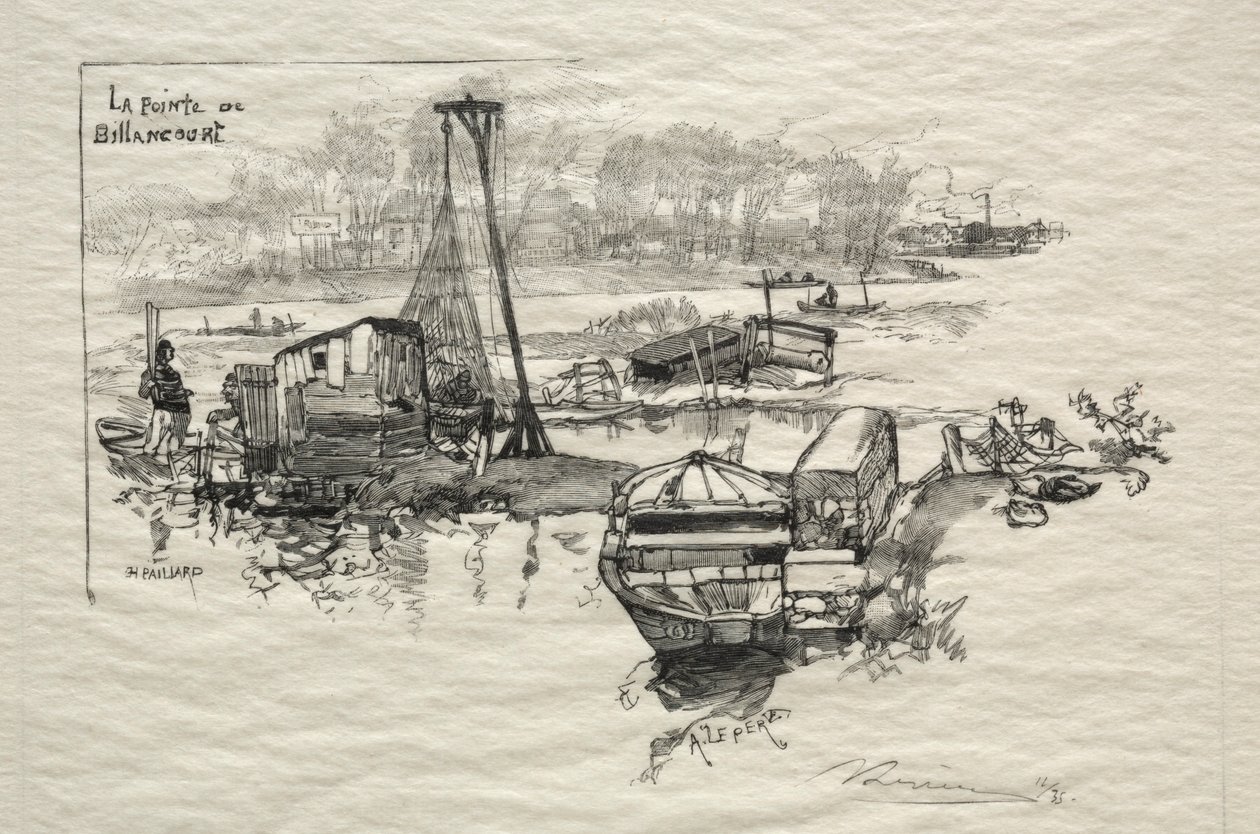Point of Billancourt. av Auguste Louis Lepère