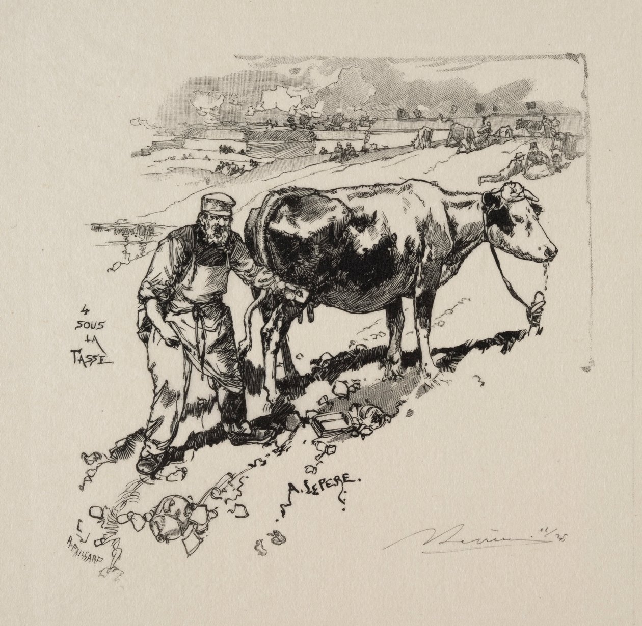 Mjölkhandlaren. av Auguste Louis Lepère