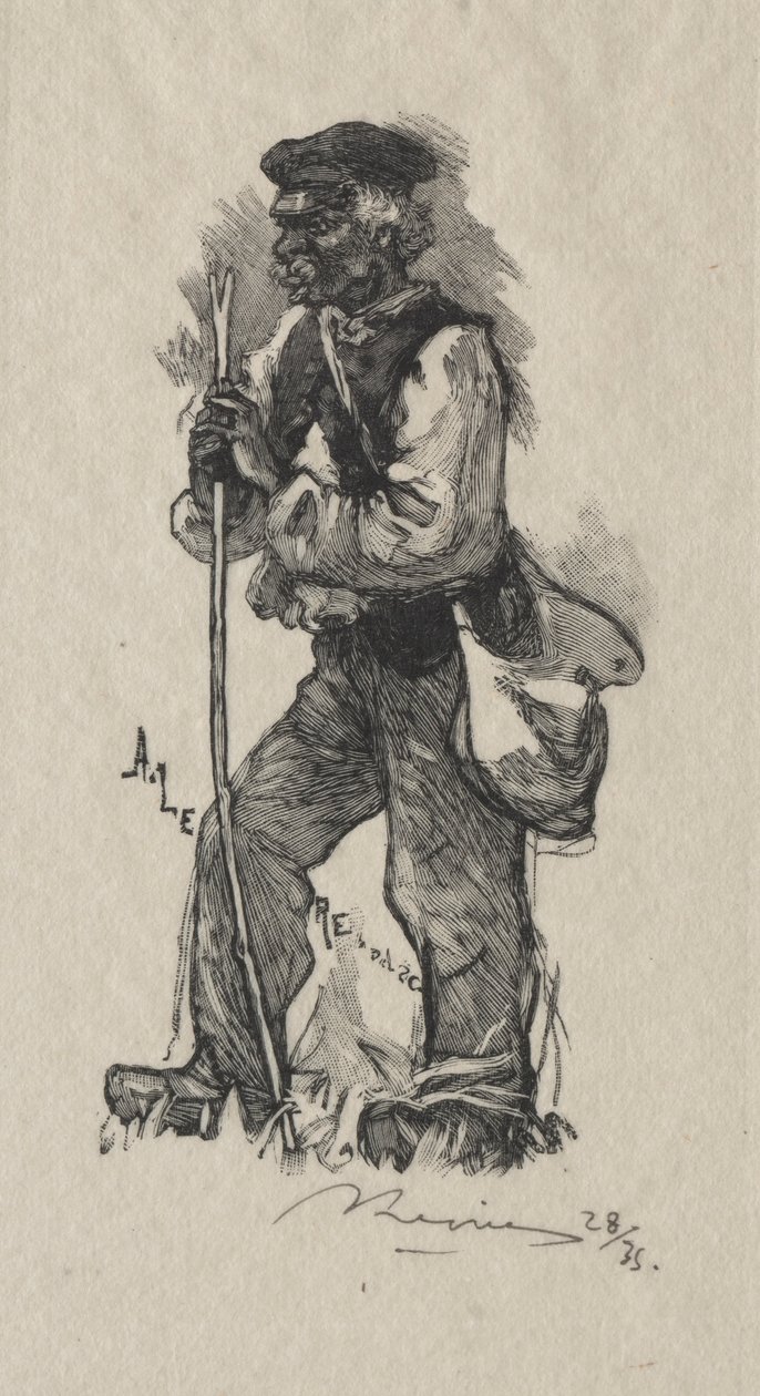 Ormtagaren, 1889. av Auguste Louis Lepère