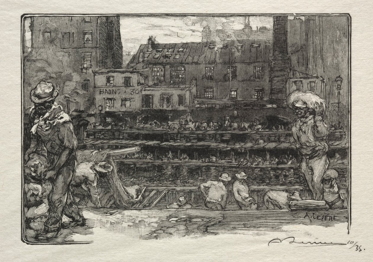 Gipsavlastare. av Auguste Louis Lepère