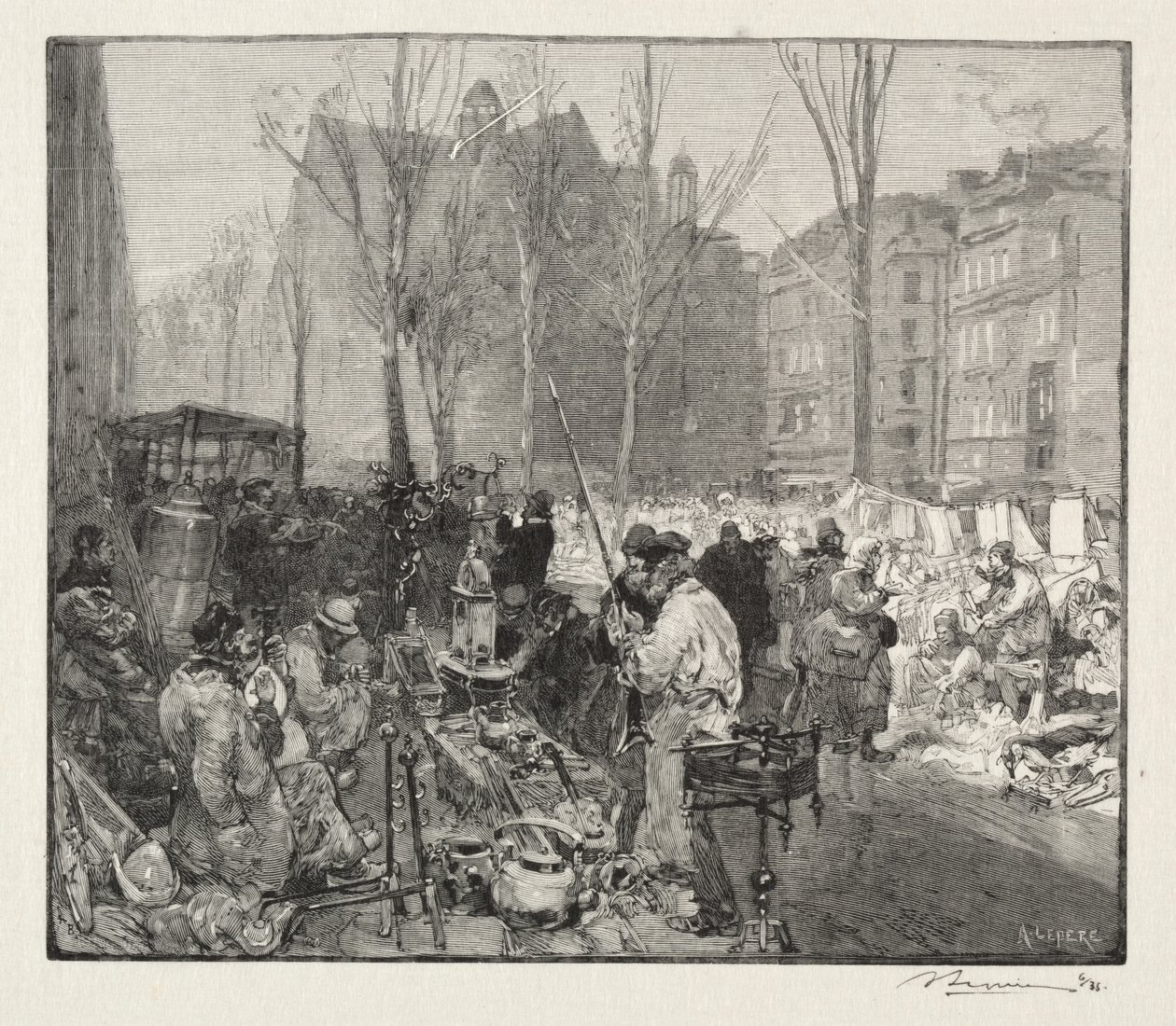 Skrotmarknad av Auguste Louis Lepère