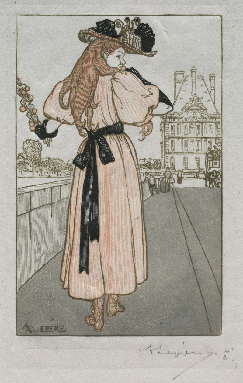 Parisalmanackan, 1897: Vår av Auguste Louis Lepère