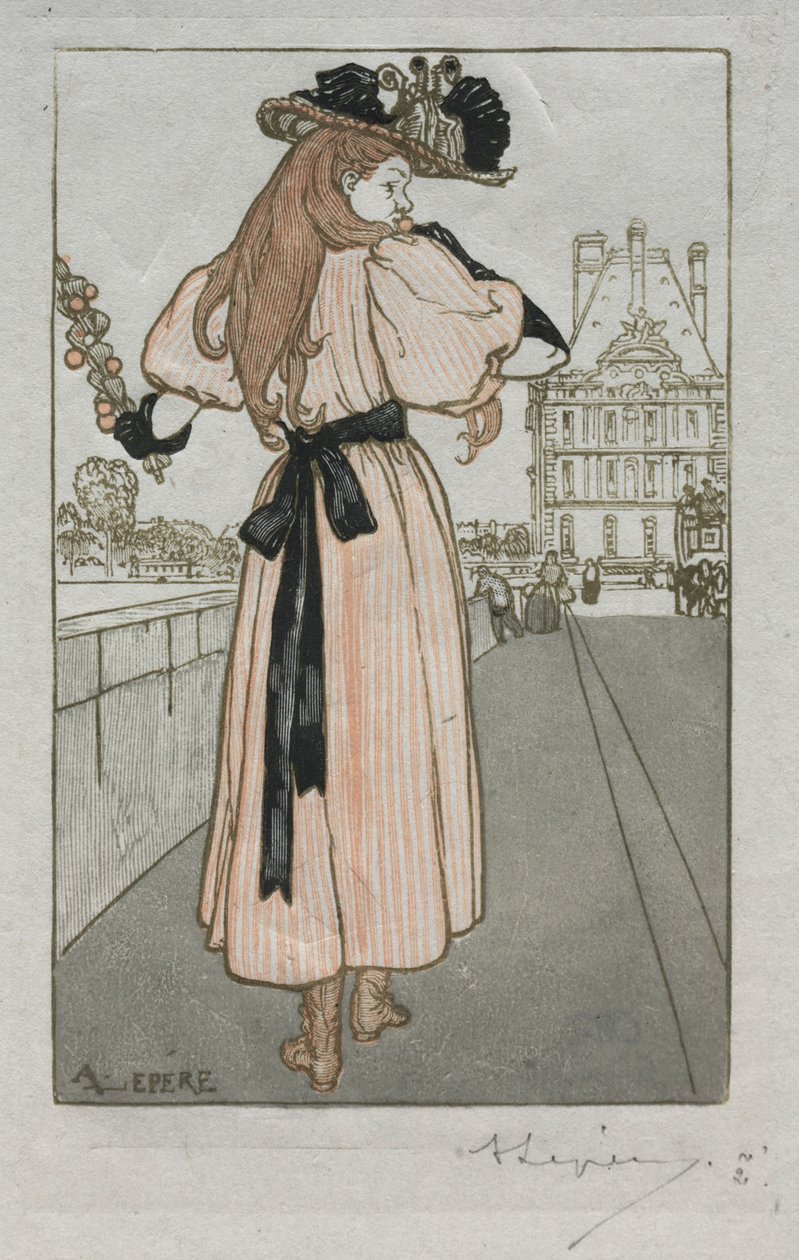 Paris-almanackan, 1897: Våren, 1897. av Auguste Louis Lepère