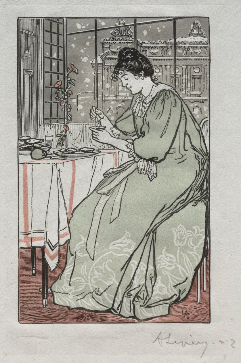 Parisalmanackan, 1897: Vintern, 1897. av Auguste Louis Lepère