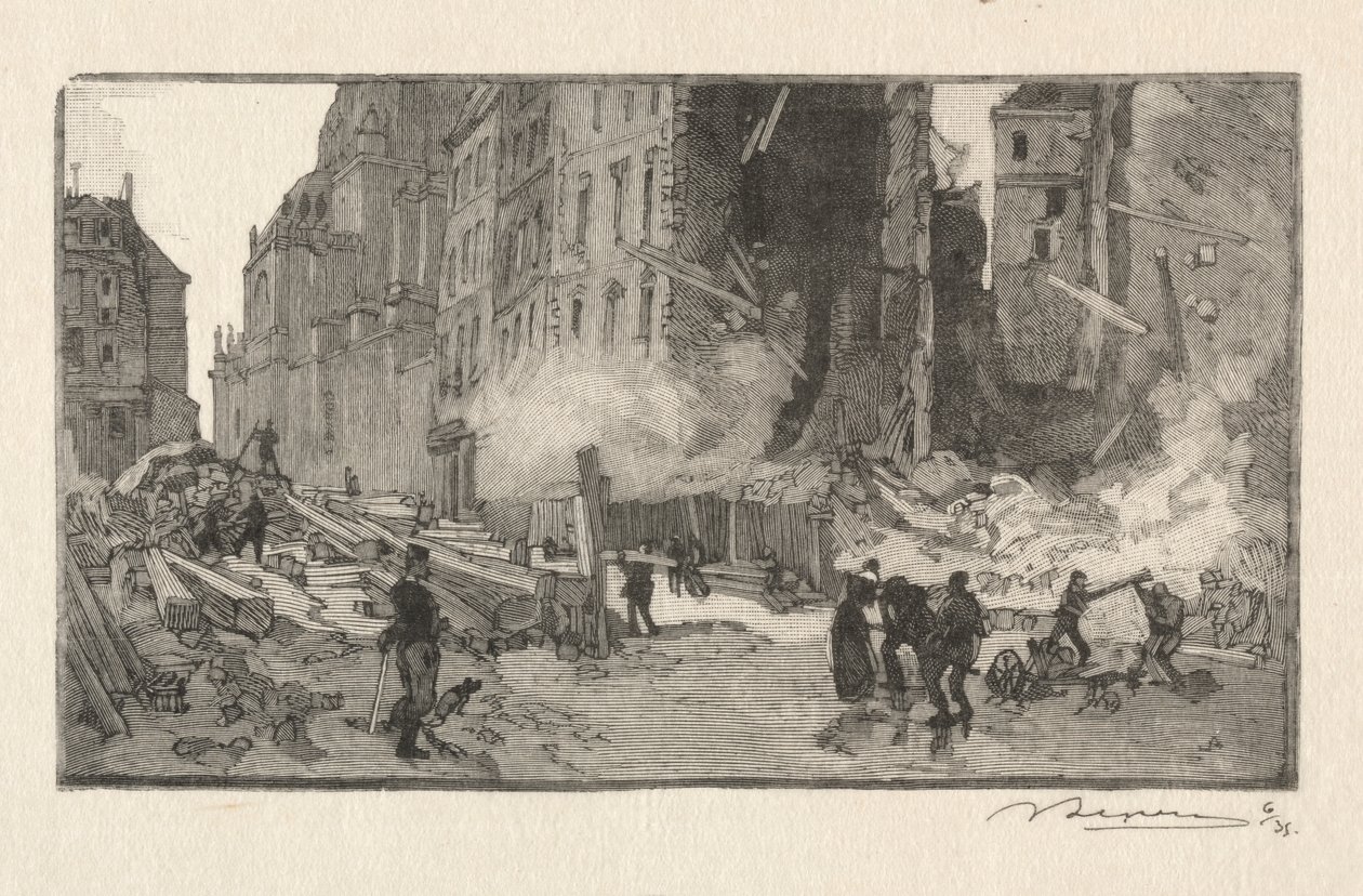 Place Gerson och Rue Restot av Auguste Louis Lepère