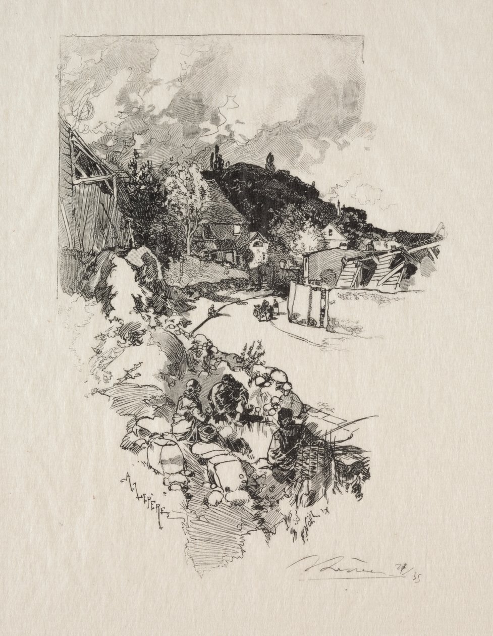 Vägen till Versailles av Auguste Louis Lepère