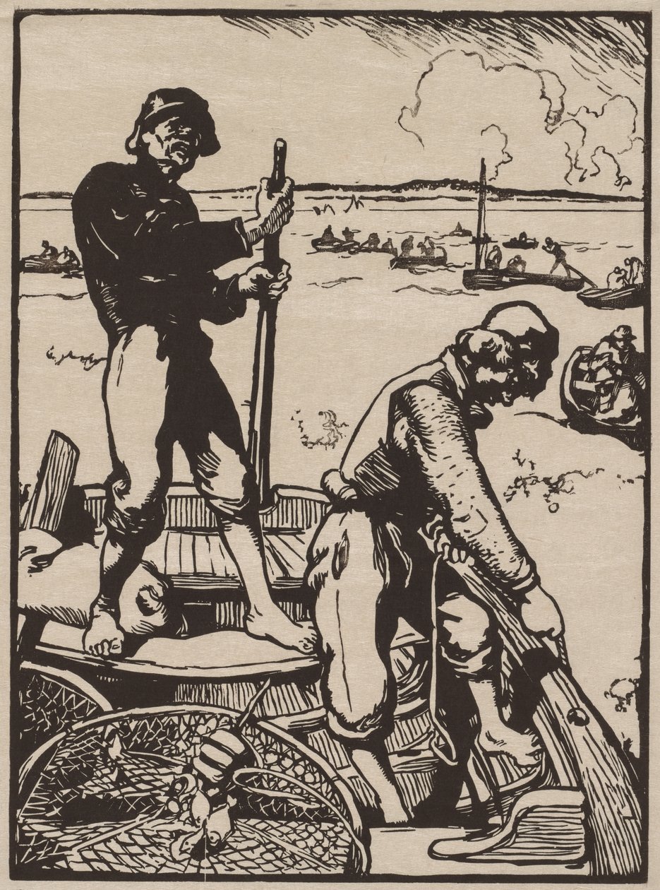 Räkfiskare av Auguste Louis Lepère