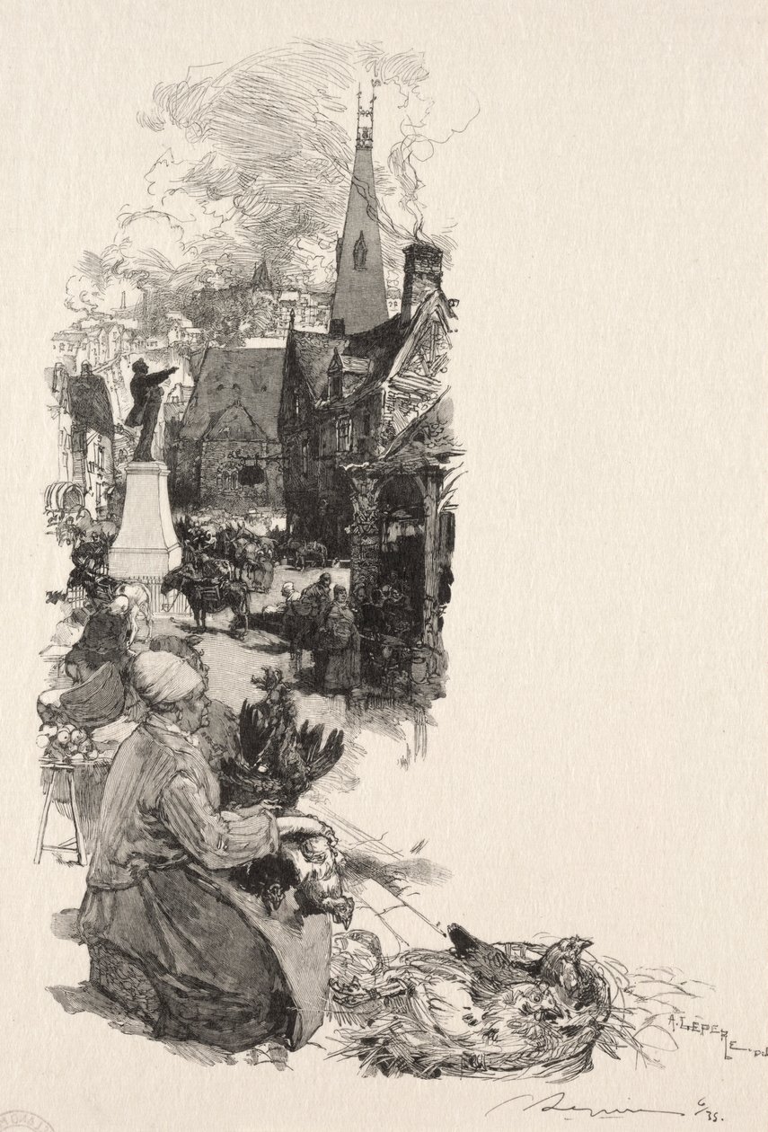 Staty av en stor man. av Auguste Louis Lepère
