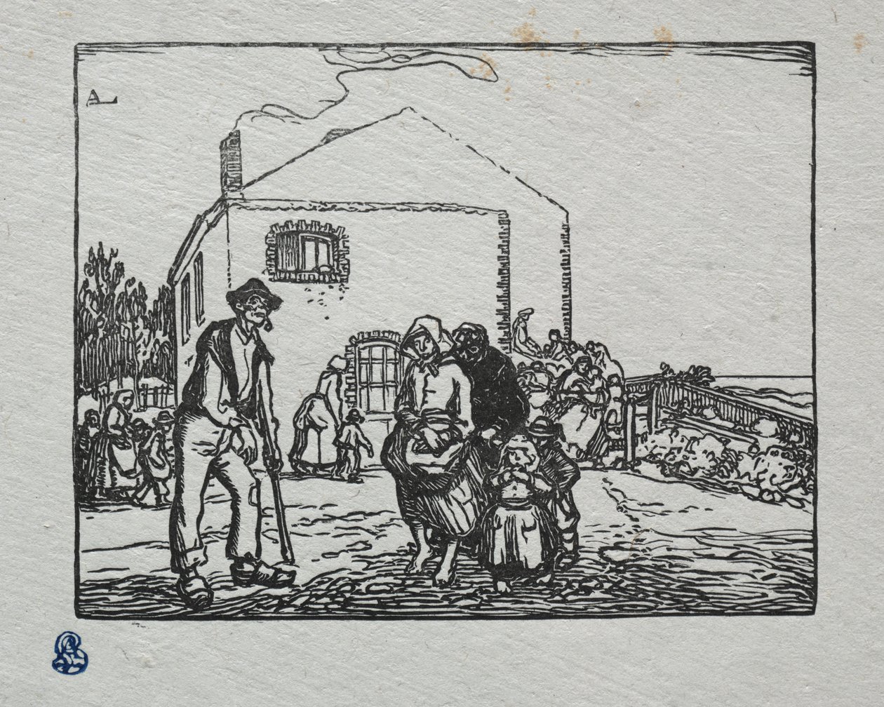 Tiggarna i sista huset av Auguste Louis Lepère