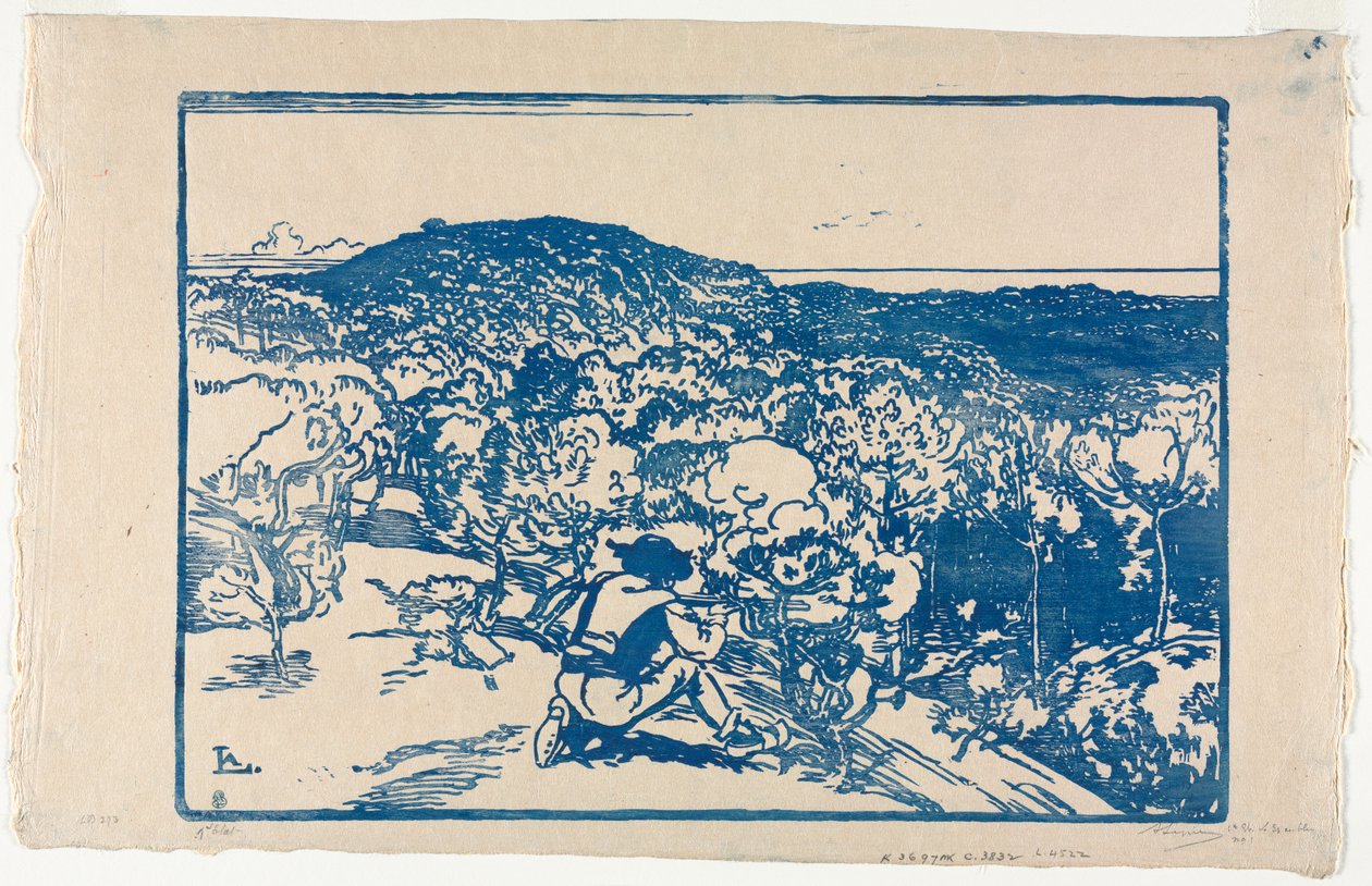 Tjuvskytten, Saint Jean de Monts sanddyner av Auguste Louis Lepère