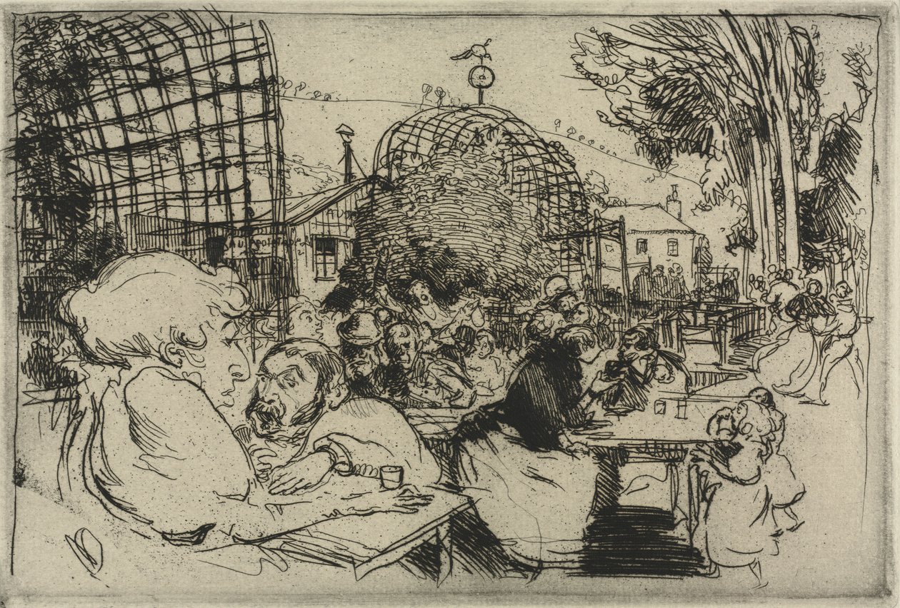 De två puckelryggarna, 1893. av Auguste Louis Lepère