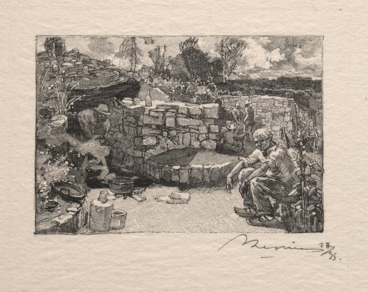 En stenbrottsstuga av Auguste Louis Lepère
