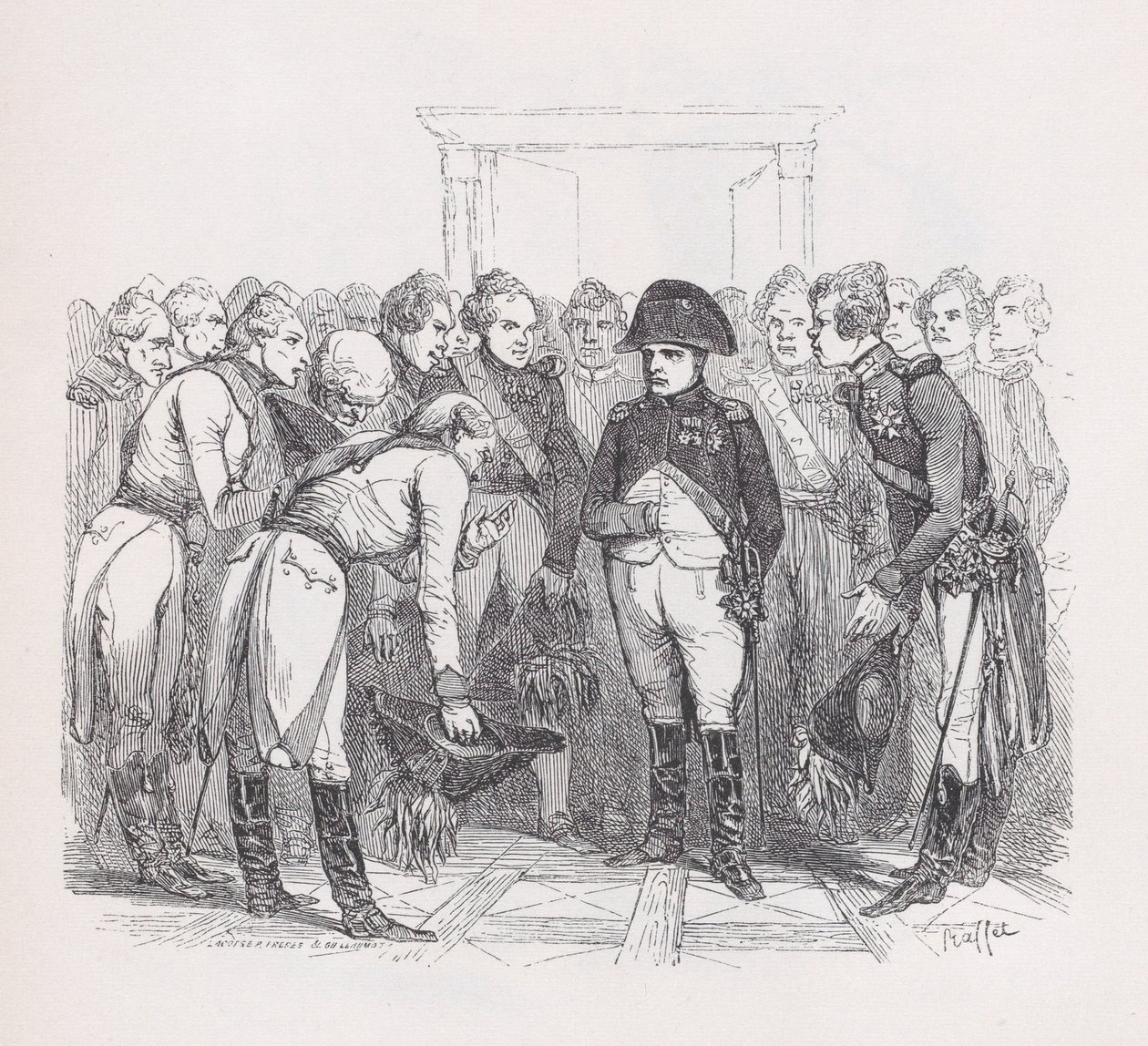The God of Good People från The Complete Works of Béranger, 1836. Skapare: Auguste Raffet, Lacoste, Eugène Guillaumot. av Auguste Raffet, Lacoste, Eugène Guillaumot