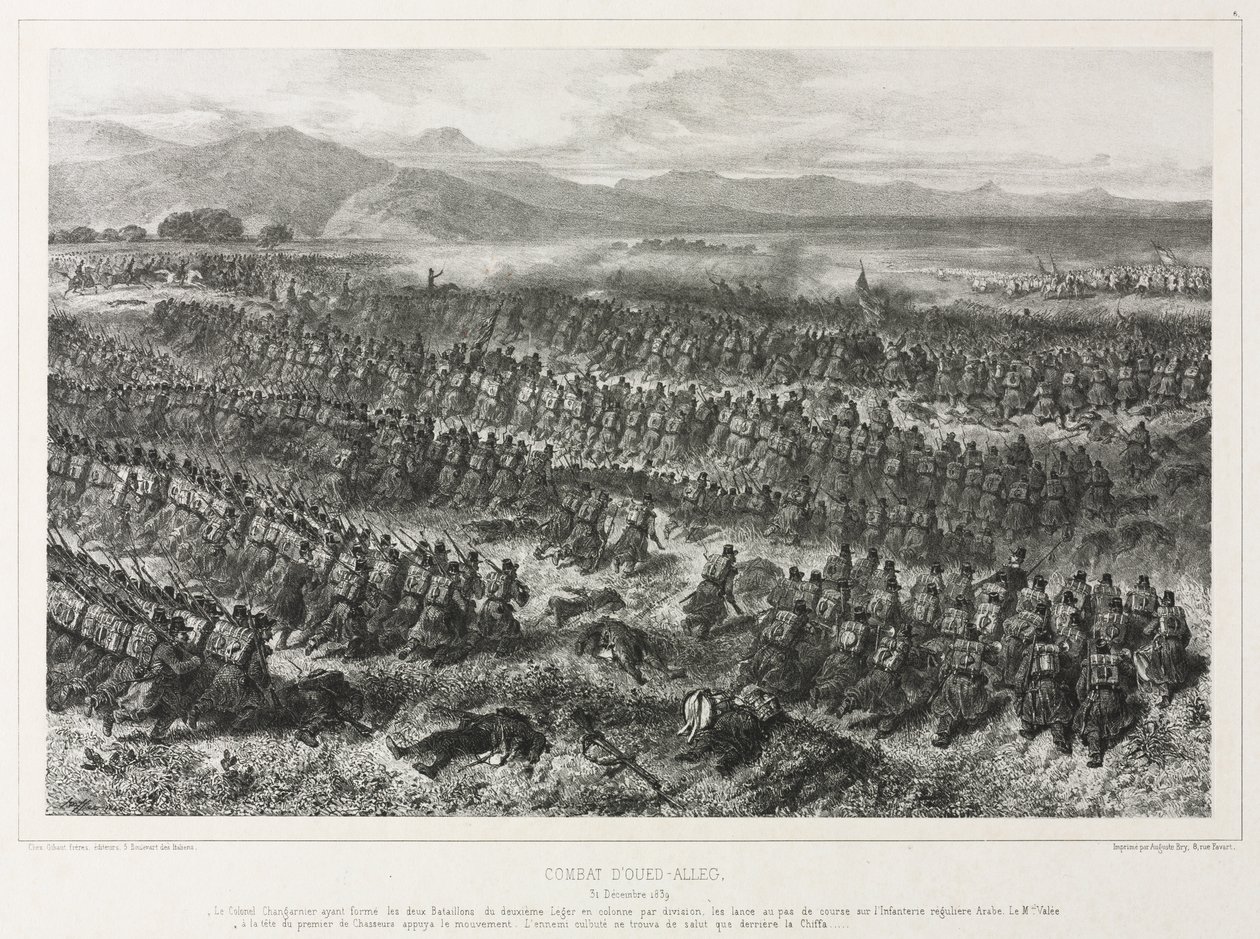 Strid i Oued-alleg, 31 december 1839 av Auguste Raffet