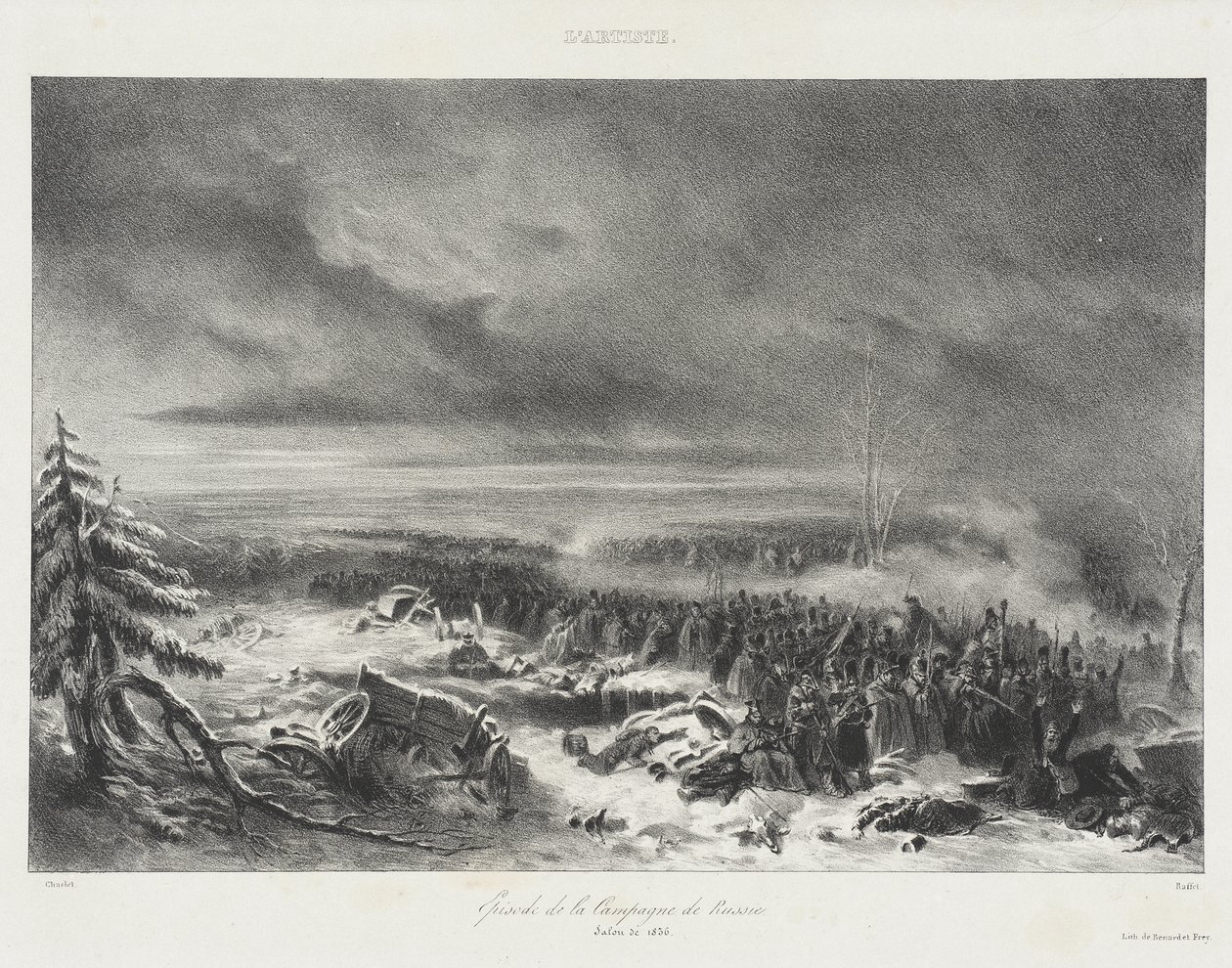 En episod ur Rysslandskampanjen – Salongen 1836 av Auguste Raffet