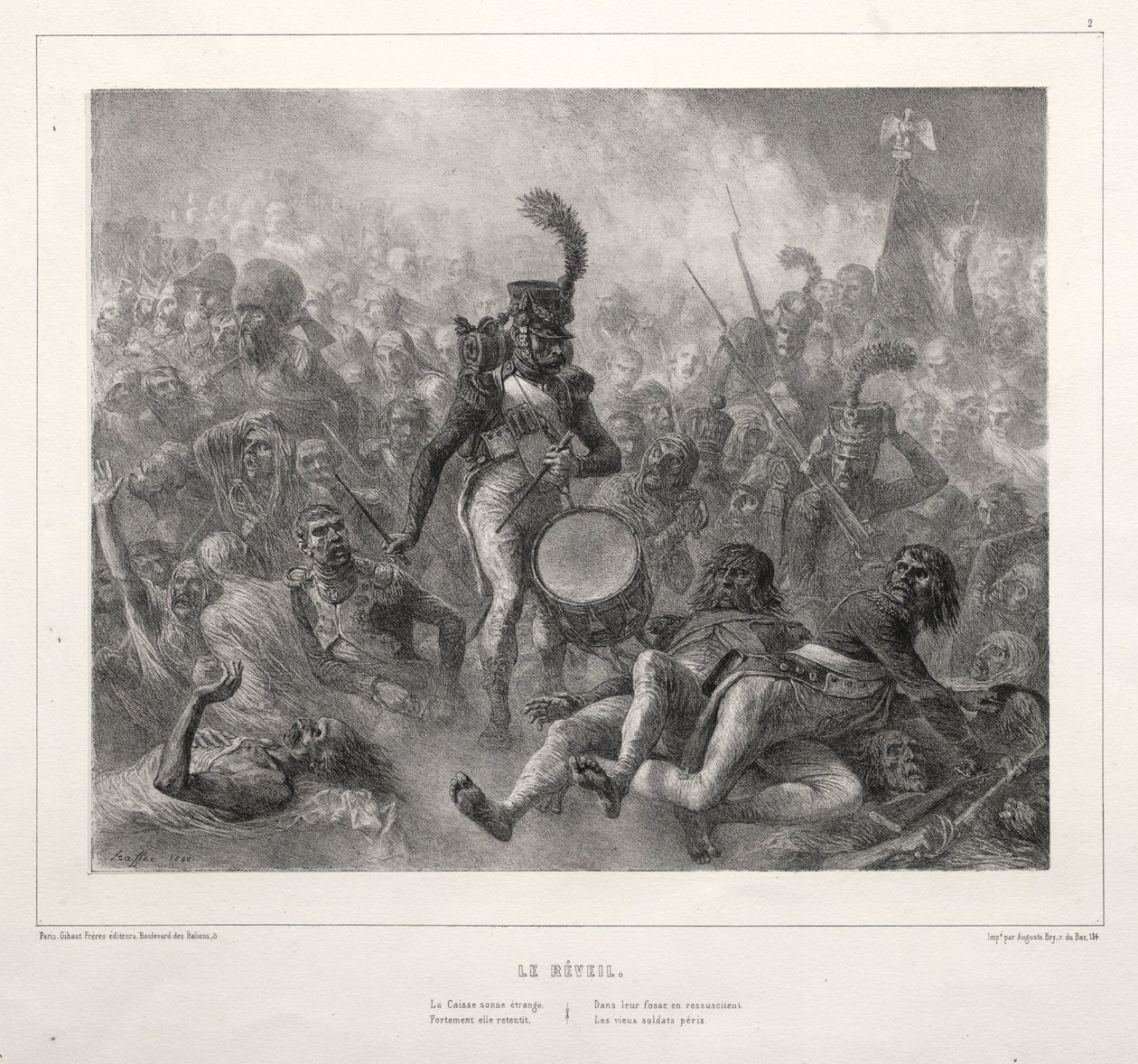 The 1832 Album: Reveil, 1832. av Auguste Raffet