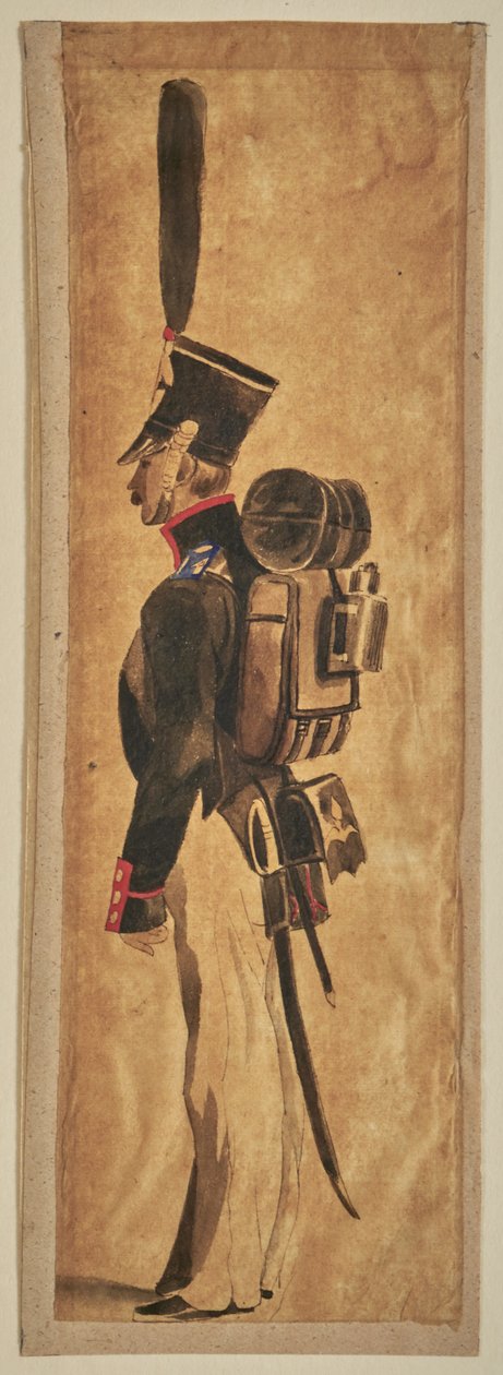 Studie einer Militäruniform: Infanterie av Auguste Raffet