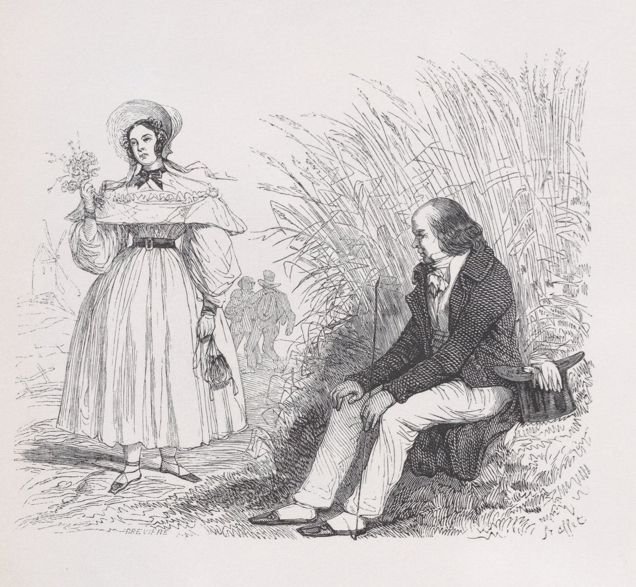 Folkets dotter från Bérangers kompletta verk, 1836 av Auguste Raffet