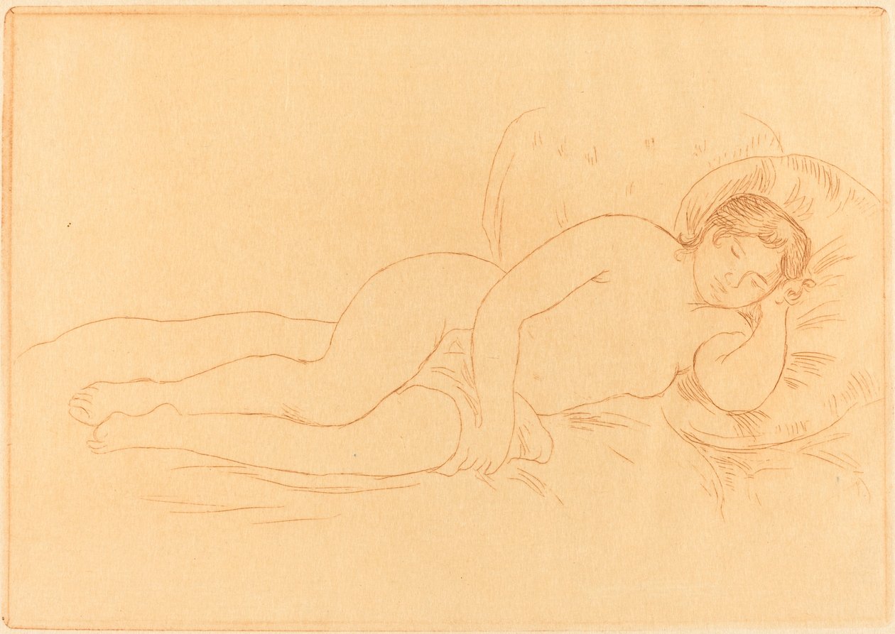 Naken liggande kvinna (Femme nue couchee) av Auguste Renoir