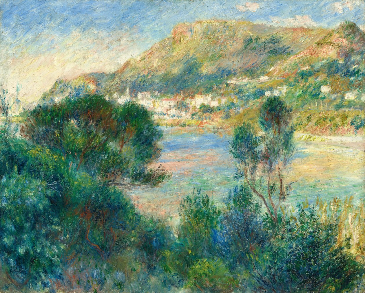 Utsikt över Monte Carlo från Cap Martin av Auguste Renoir