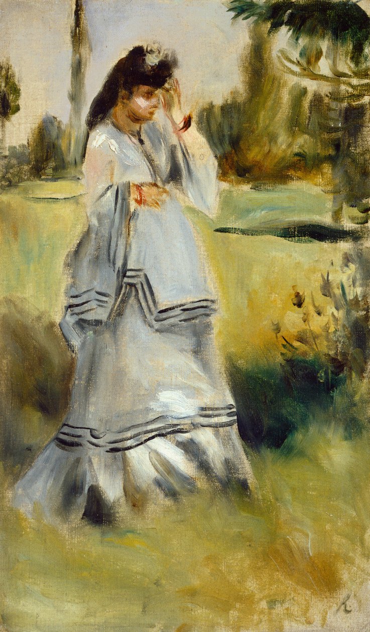 Kvinna i en park av Auguste Renoir