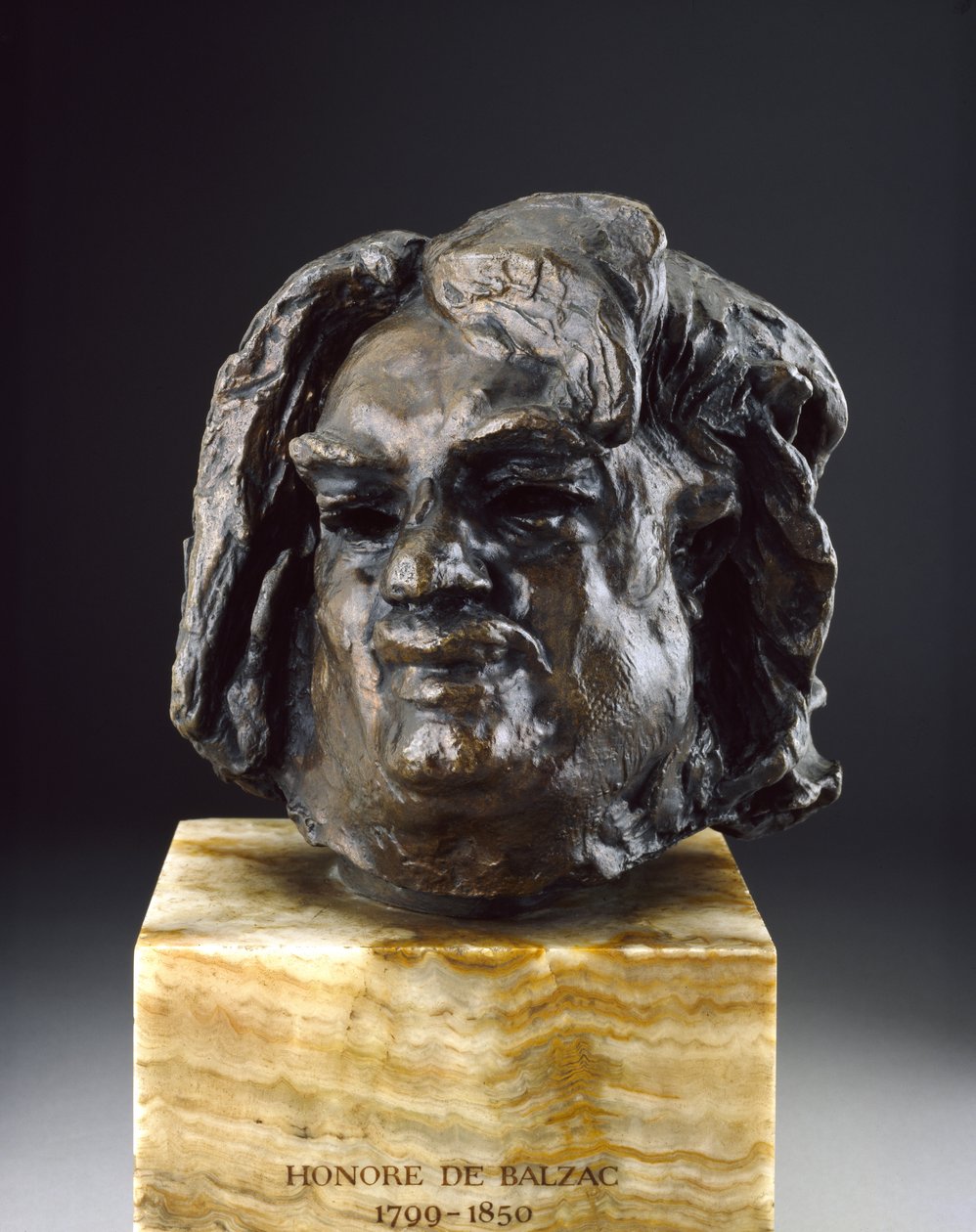 Balzac, Head before the Last Study (brons) av Auguste Rodin