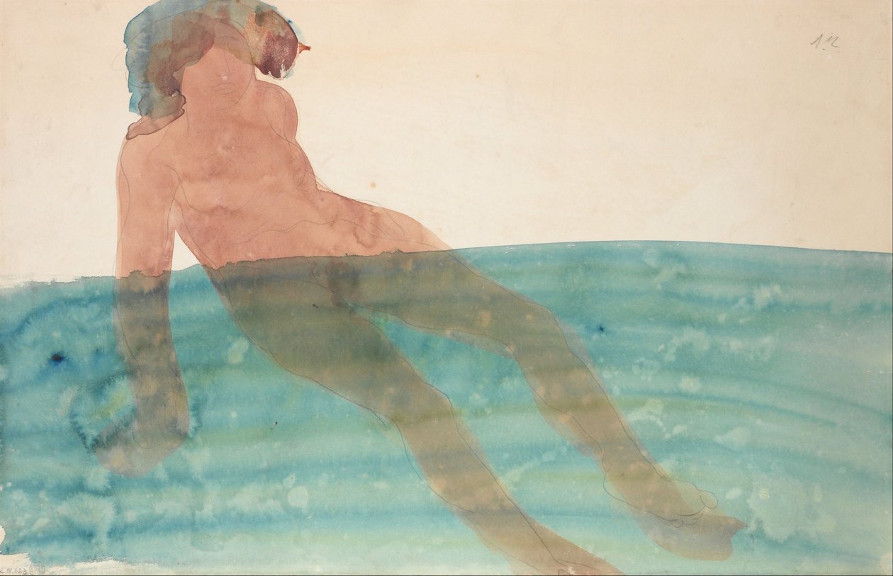 Badande kvinna av Auguste Rodin