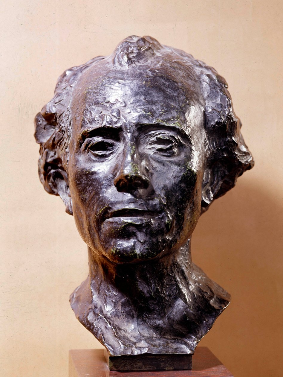 Byst av Gustav Mahler (1860-1911) kompositör Skulptur av Auguste Rodin (1840-1917) 1800-talets Paris, Musee Rodin av Auguste Rodin