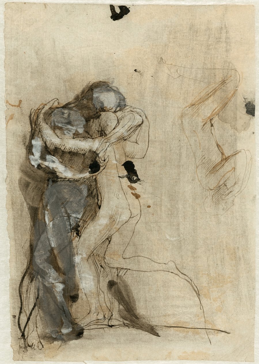 Omfamnande par eller Den förlorade sonen av Auguste Rodin