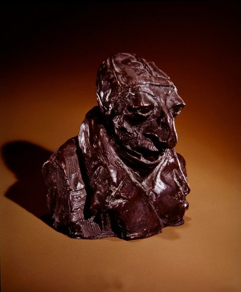 Honore-Victorin Daumier (Man med platt huvud), ca 1832-35 (brons) av Auguste Rodin